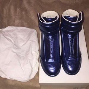 Authentic blue high top Margiela sneakers